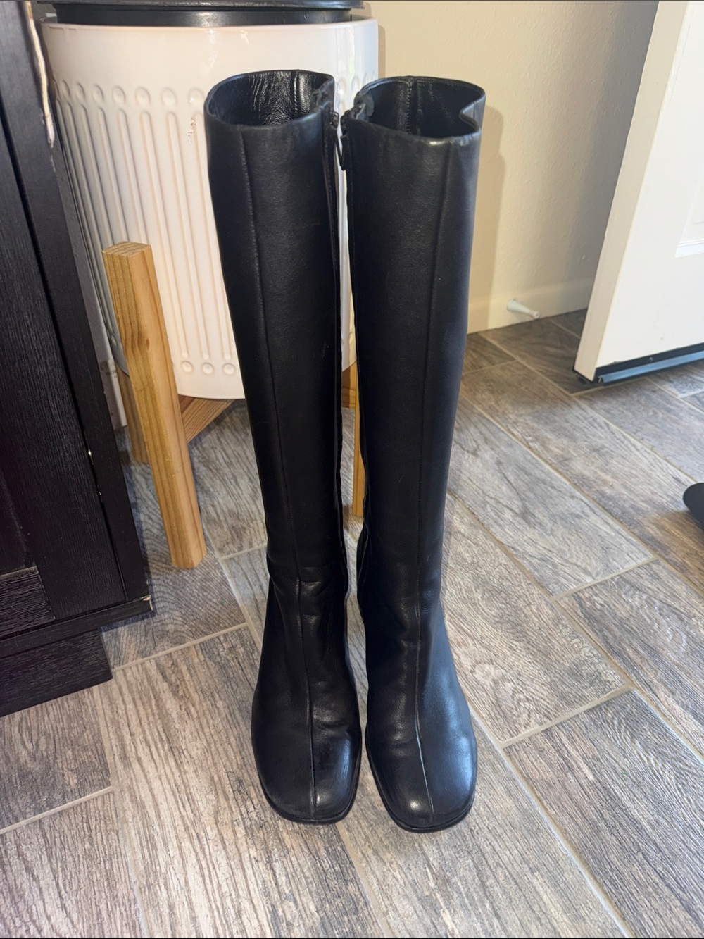 Vince Black Over-the-Knee Straight lined Shaft Boots